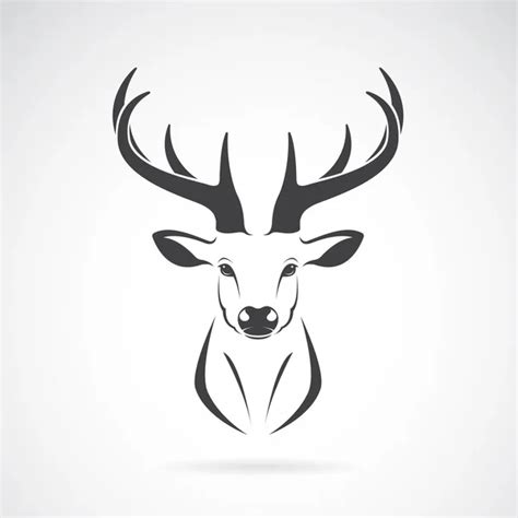 Deer Head Silhouette — Stock Vector © Dashikka 58338589