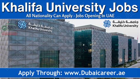 Khalifa University Careers Khalifa University Jobs In UAE Hiring