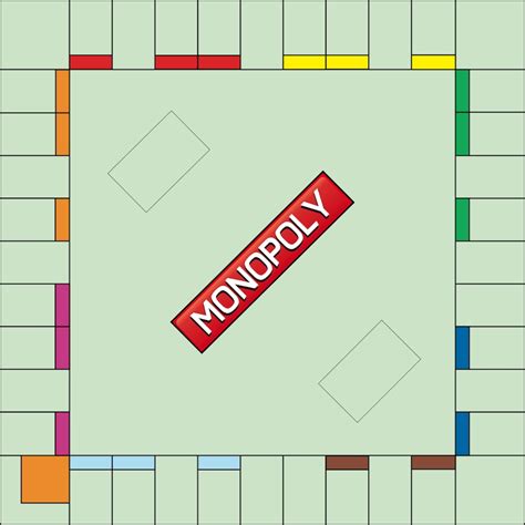 Mod Le De Jeu De Soci T Monopoly Vierge Jeu De Mod Le De Monopole