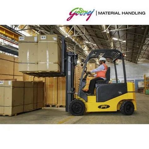 Godrej Electric Forklift Rental Services For Industrial Side Loader