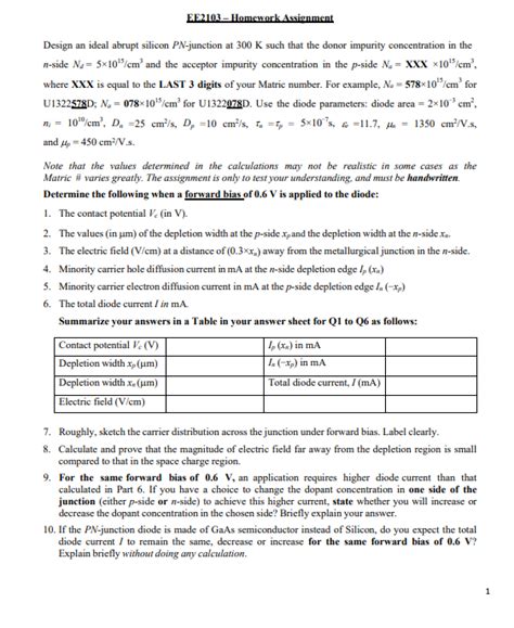 Solved Design An Ideal Abrupt Silicon Pn Junction At K Chegg