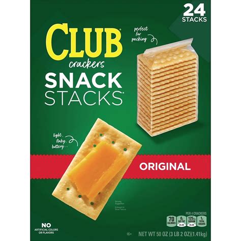 Keebler Club Crackers Snack Stacks, Family Value Pack Size (24 Count) - Walmart.com