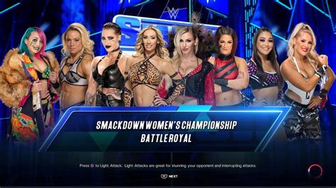 WWE 2K23 SMACKDOWN 8 WOMEN BATTLE ROYAL FIRST EVER SMACKDOWN WOMENS