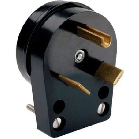 Eaton 30 Amp Heavy Duty Grade Angled Power Plug With 3 Wire Grounding