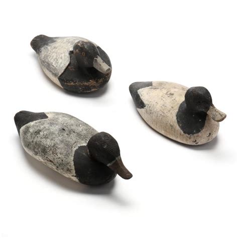 Three Bluebill Decoys (Lot 1358 - Memorial Weekend AuctionMay 25, 2023 ...