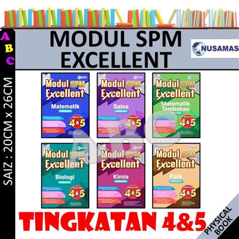 MODUL SPM EXCELLENT TINGKATAN 4 5 2024 BUKU LATIHAN NUSAMAS Lazada