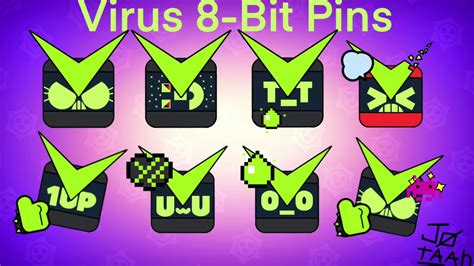 Virus 8 Bit pins Concept by Jøtaah YouTube