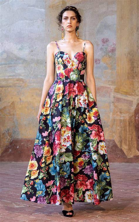 Lena Hoschek Cara Mia Floral Printed Corset Maxi Dress 1 093