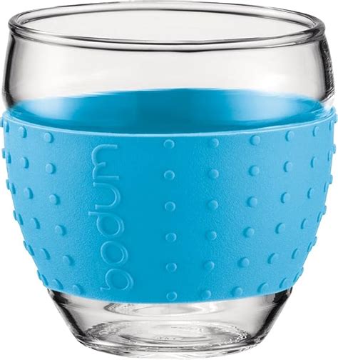 Amazon Bodum Pavina Oz Glass W Blue Silicone Sleeve