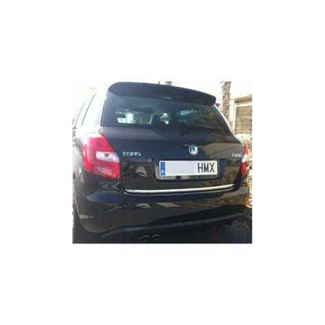 Skoda Fabia Ii Hb Chrome Rear Strip Trunk Tuning Lid 3m Boot