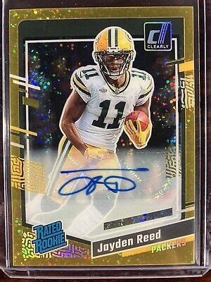 Donruss Clearly Gold Rc Auto Jayden Reed Ebay