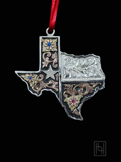 Texas Christmas Ornaments - Christmas Ornaments by Hyo Silver