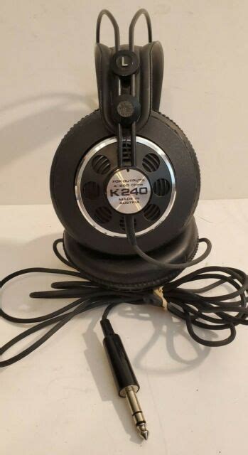 Akg K240 Sextett Lp Vintage Headphones Black Over Ear In Good Condition Ebay