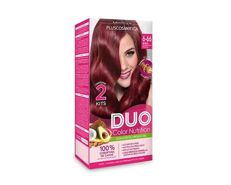 TINTE DUO COLOR NUTRITION 6 66 Rubio Oscuro Rojo Intenso El Peluquero