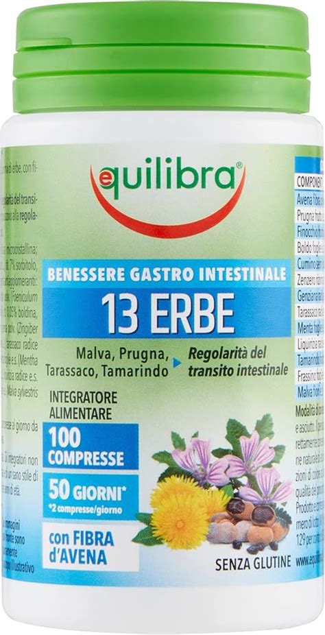 Equilibra Integratori Alimentari 13 Erbe Integratore A Base Di Un Mix