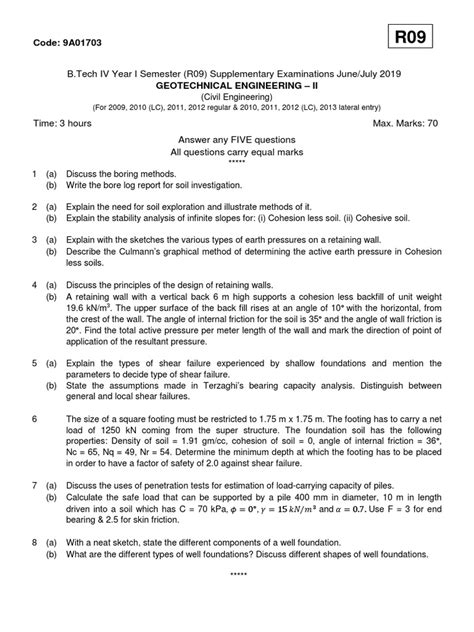 05 Geotechnical Engineering - II | PDF | Geotechnical Engineering ...