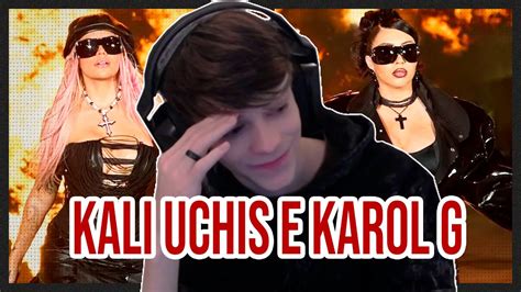 REACT KALI UCHIS E KAROL G LABIOS MORDIDOS DRAWYU YouTube