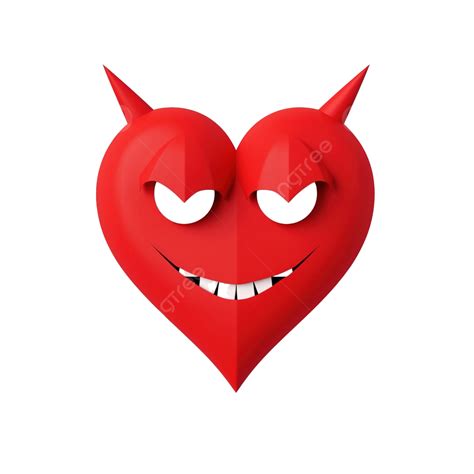 Red Heart Love Devil Heart Love Sweet Png Transparent Image And