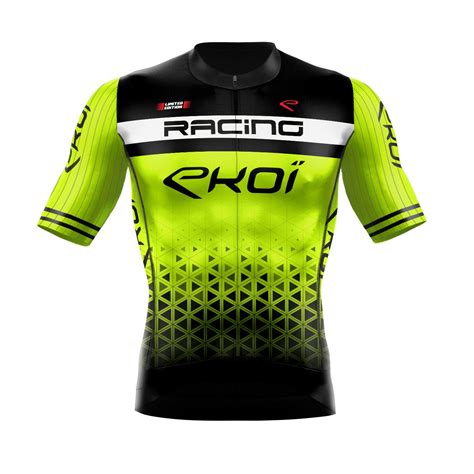 Maillot De Verano Ekoi Ltd Racing Amarillo Flúor Ekoi