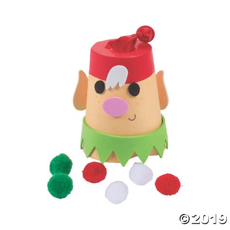 Christmas Elf Pom-Pom Game Craft Kit (Makes 12) | GlowUniverse.com