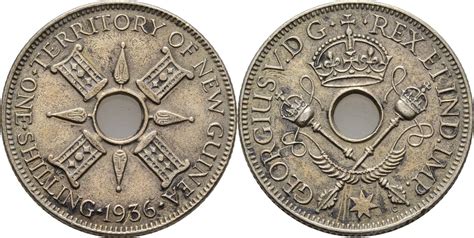 Neuguinea 1 Shilling 1936 Georg V 1910 1936 VF MA Shops