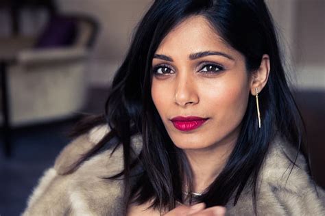 HD Wallpaper Freida Pinto Women Actress Brunette Long Hair Dark