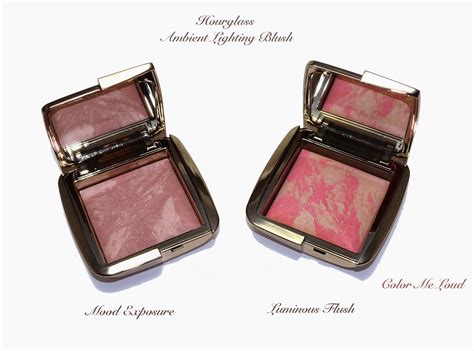 Hourglass Ambient Lighting Blushes In Dim Infusion And Diffused Heat Review Swatches Comparison