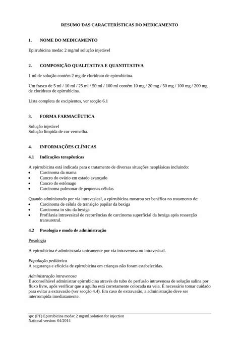 PDF RESUMO DAS CARACTERÍSTICAS DO MEDICAMENTO 1 A via principal