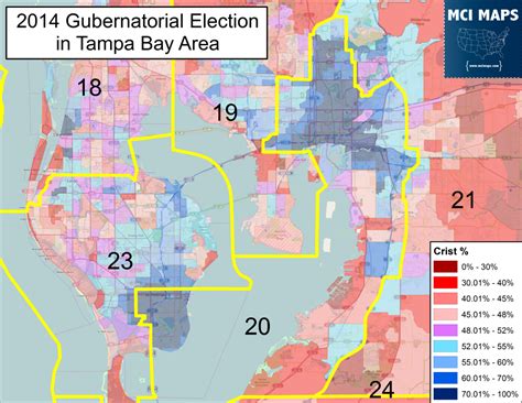 Updated Data Shows State Senate Districts Shouldnt Cross The Tampa Bay Mci Maps Election