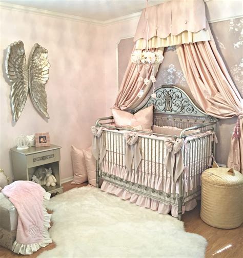 Harlows Vintage Glam Blush Nursery Project Nursery Baby Girl