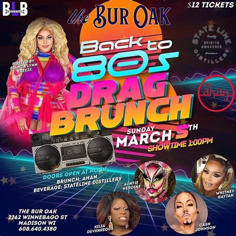 Buy Tickets To Back To 80s Drag Brunch Hosted By Bianca Lynn Breeze In