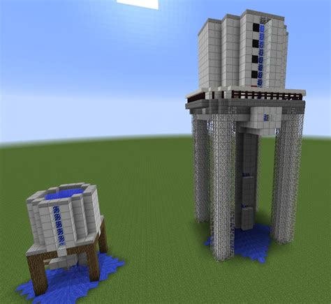 Working Water Towers Minecraft Map