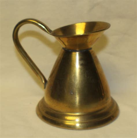 Vintage Brass Miniature Pitcher Mini Jug Haute Juice