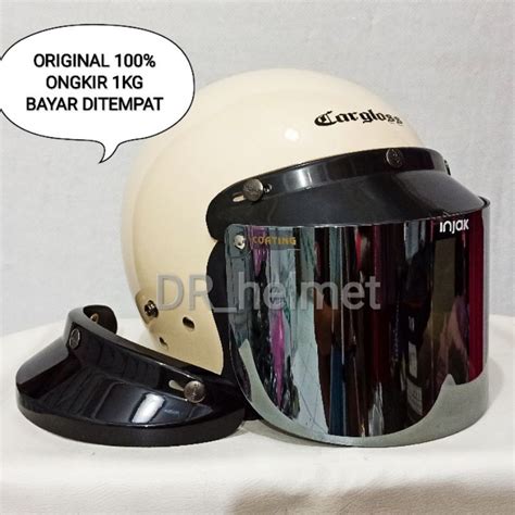 Jual Helm Cargloss Original Avorio Naiade Cream Cfm Retro Clasic