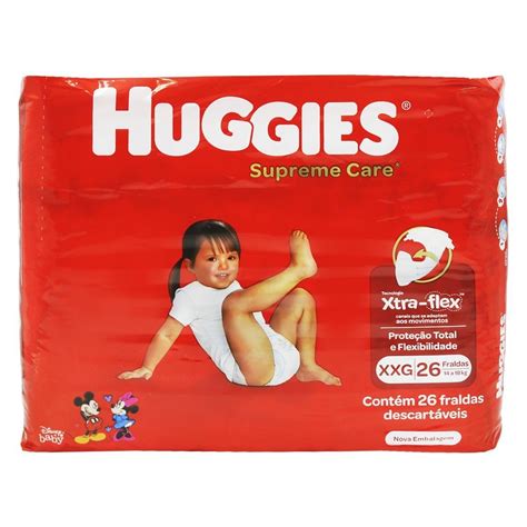 Fraldas Supreme Care Tamanho Xxg 26 Unidades Huggies Fraldas