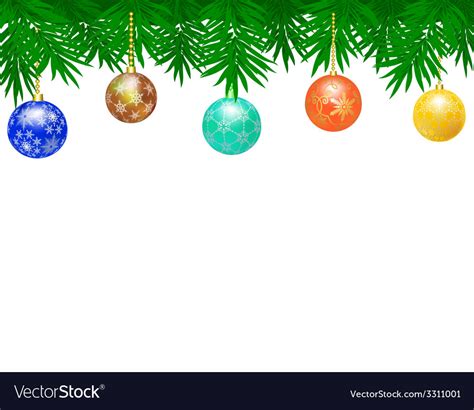 Christmas Balls Border