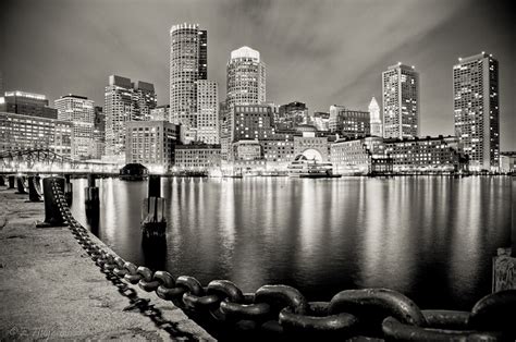 Photo Of The Moment Boston Harbor At Night Massachusetts — Vagabondish