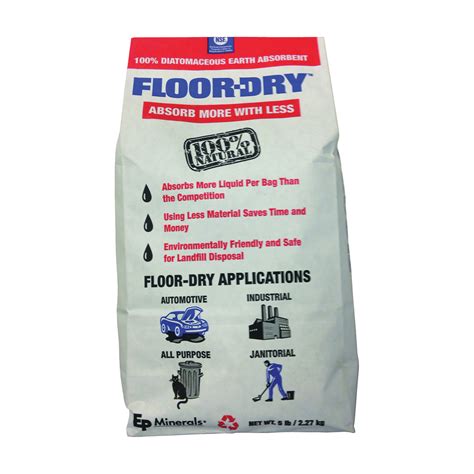 Floor-Dry 9805 All-Purpose Granular Absorbent, 5 lb Bag,