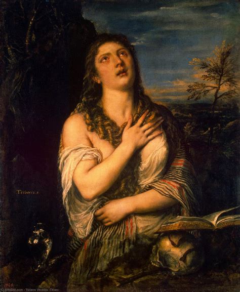 Artwork Replica Penitent St Mary Magdalene By Tiziano Vecellio