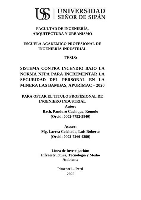 PDF TESIS SISTEMA CONTRA INCENDIO BAJO LA NORMA NFPA PDFSLIDE NET