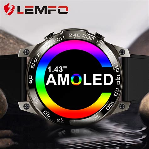 Lemfo Dm Smart Watch Amoled Hd Smartwatch Men Women Bluetooth