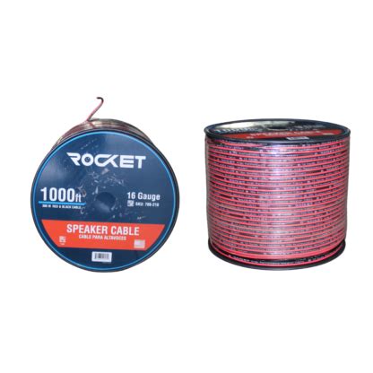 Carrucha Cable Parlante Rojo Negro Rocket Brotherscr