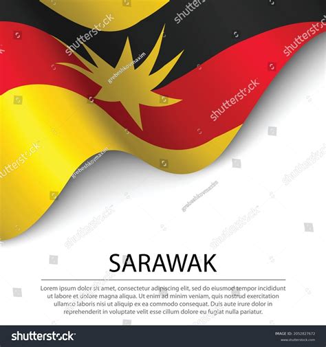 Waving Flag Sarawak State Malaysia On Stock Vector (Royalty Free) 2052827672 | Shutterstock