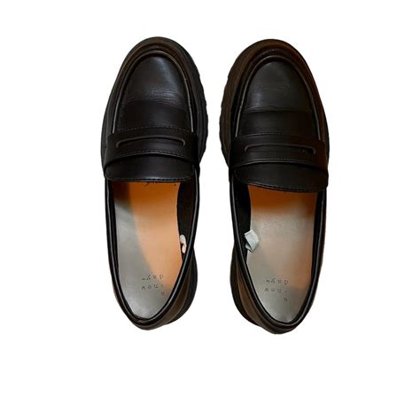 Black platform loafers. Great condition, no... - Depop