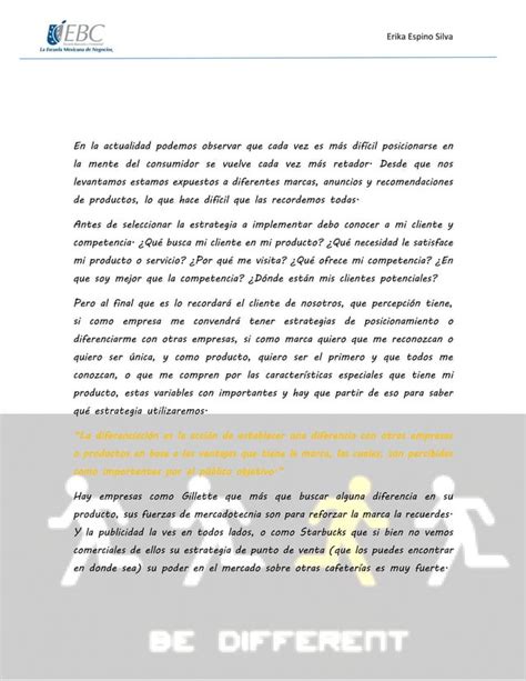 Diferenciaci N Entre Marcas Docx Erika Ensayo Pdf Pdf