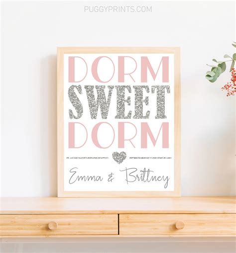 Personalized Dorm Decor Dorm Room Sign Dorm Sweet Dorm Sign Etsy