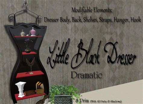 Second Life Marketplace - Little Black Dresser CM - Dramatic