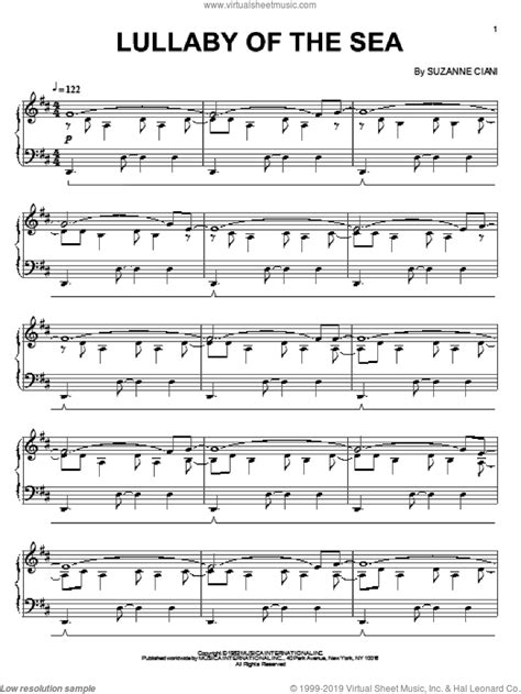 The Fifth Wave Lullaby Of The Sea Sheet Music For Piano Solo