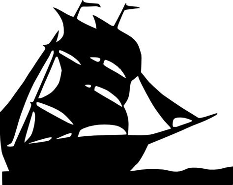 Sailing Boat Silhouette clip art Free vector in Open office drawing svg ...