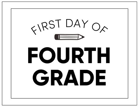 Printable First Day Of School Signs Paper Trail Design